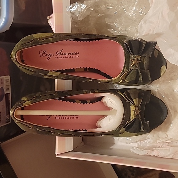 Camouflage open toe heels Halloween - Picture 7 of 8